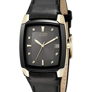 Citizen Men's BM6574-09E Eco-Drive Leather Watch